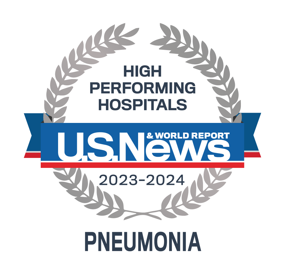 High Performing Hospitals - U.S. News & World Report - 2023-24 - Pneumonia
