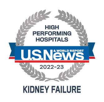 High Performing Hospitals - U.S. News & World Report - 2022-23 - Kidney Failure